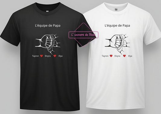 Tee-shirt L'équipe de Papa