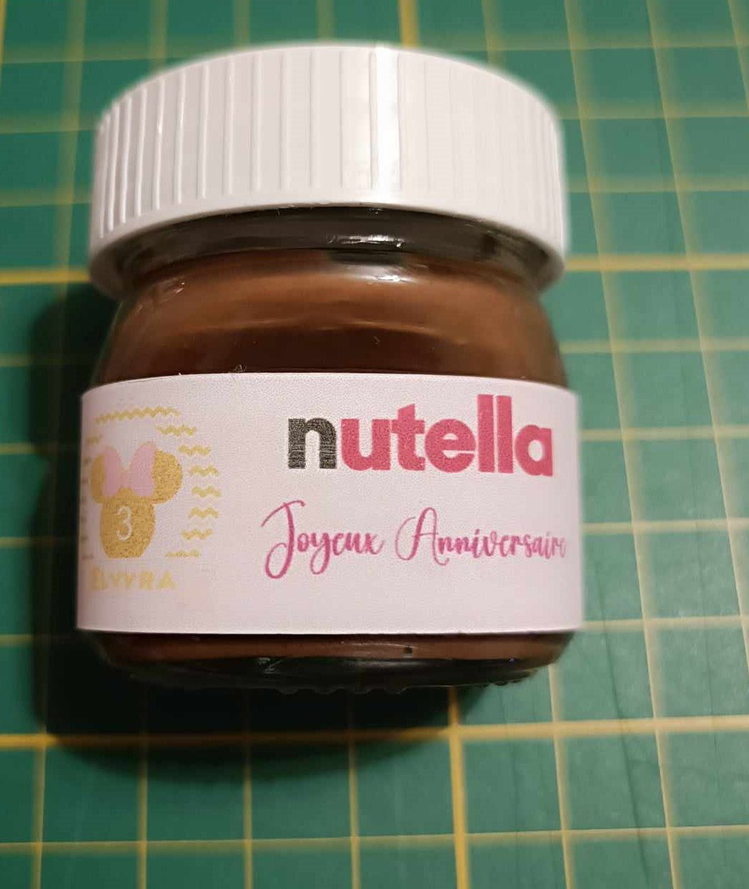 Mini Nutella personnalisé