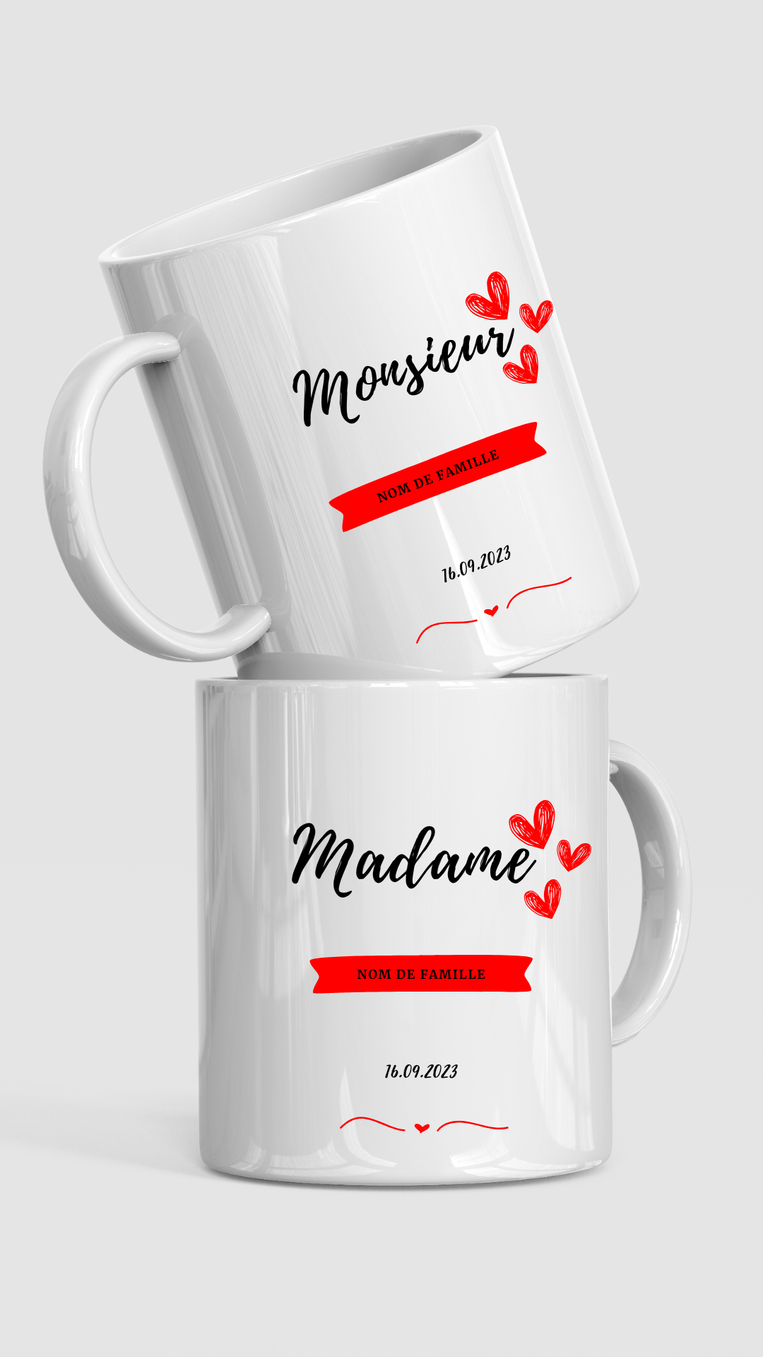 Ensemble Mug Monsieur & Madame
